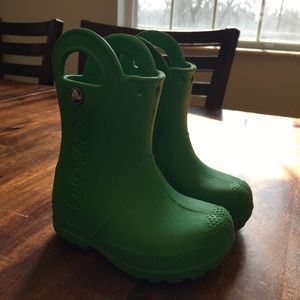 Kids’ Green Crocs Boots